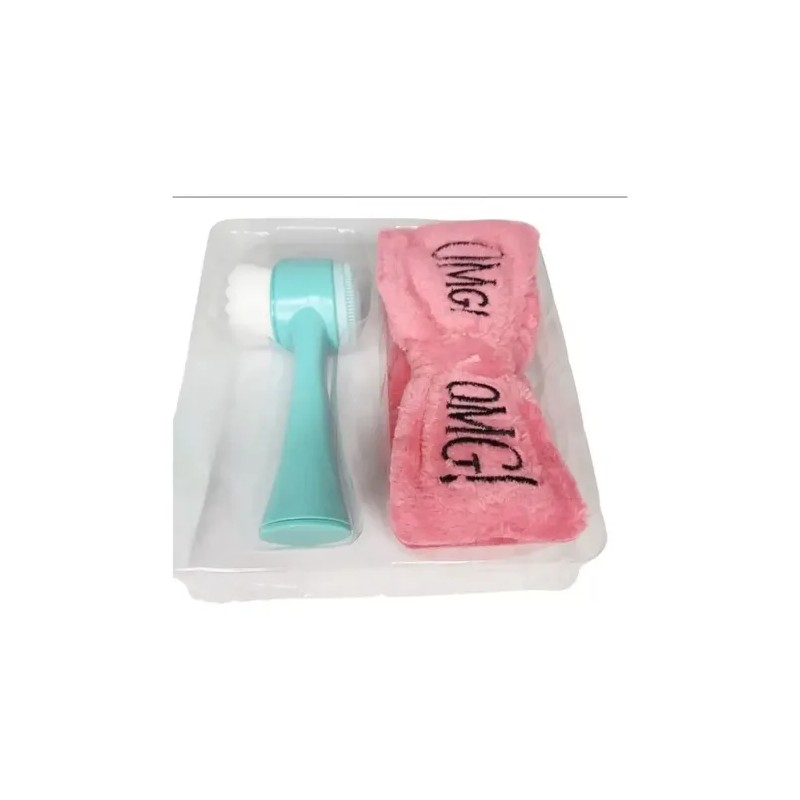 Kit De Cepillo Facial Limpiador Diadema Banda Para El Pelo
