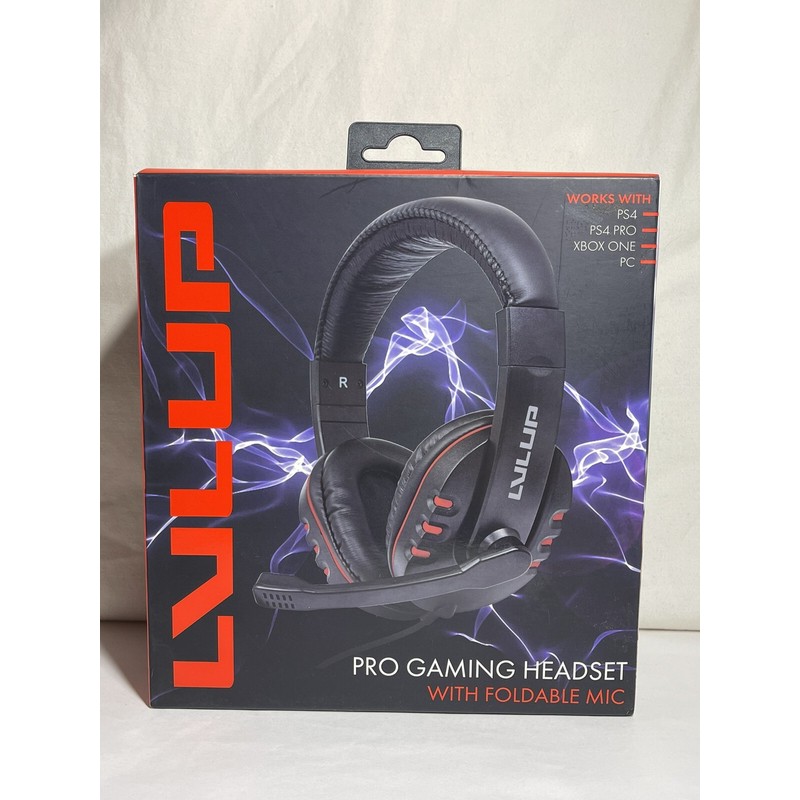 LVLUP Pro Gaming Headset - Padded W/Foldable Mic - Adjustable