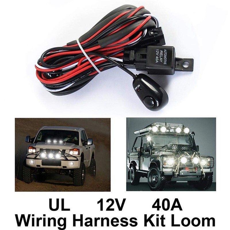 12Volt 40A Car Light Wire Set High Power One-Drive-Two Car