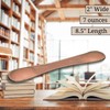 Genuine Leather 8.5" Weighted Bookmark for Hands-Free Reading, Book Holder