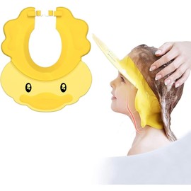 Baby Shower Cap Shield, Shower Cap for Kids, Visor Hat for Eye and Ear Protection for Children, Adjustable Bathing tub Head Hair Rinser Shield Protection Kids and Toddler