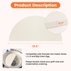 19.8'' Half-Moon Ceramic Heat Deflector Plates for Kamado Joe Accessories