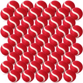 Yunsailing 50 Packs Dog Tennis Balls Pet Mini Balls Training Exercise Toys for Large Medium Small Dogs, Red