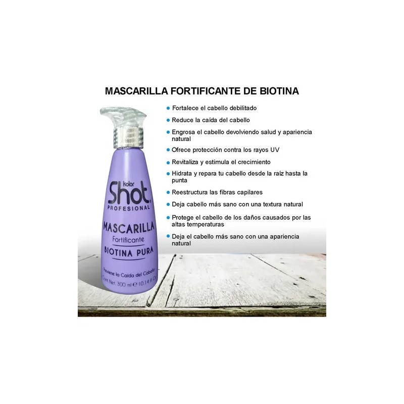 Mascarilla Biotina Cola De Caballo Anticaida Caída Cabello