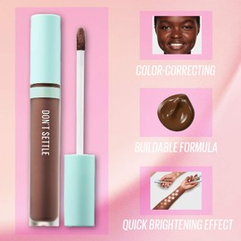 KAJA Don't Settle Concealer | 12 Coffee Bean | Cruelty-free, Vegan, Paraben-free, Sulfate-free, Phthalates-free, K-Beauty