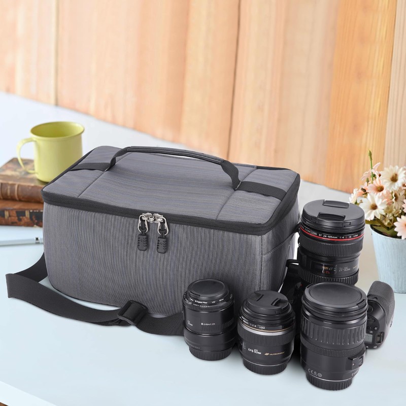 Koolertron DSLR Camera Insert Bag Purse Camera Case Insert,Liner Lens