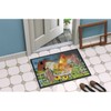 Caroline's Treasures PRS4024JMAT Yellow Rooster Greeting The Day Doormat 24x36