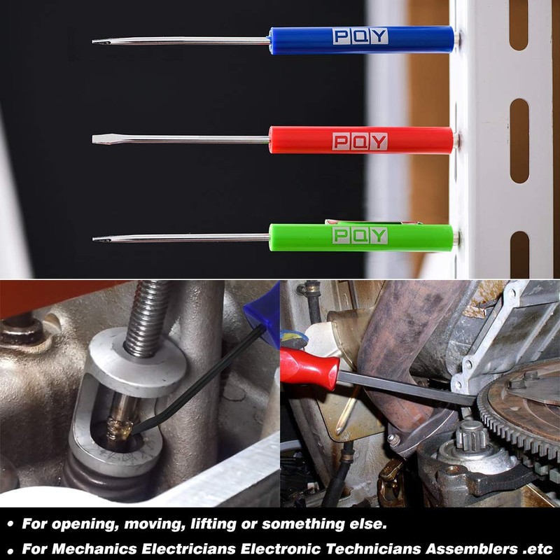 PQY Pocket Magnetic Screwdriver Slotted Head With Magnet Top +