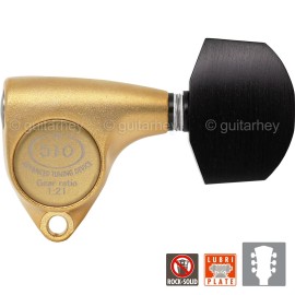 GOTOH NEW Gotoh SGV510Z-EN01 L3+R3 Tuners 21:1 Gear Ratio EBONY Buttons 3x3 GOLD SATIN