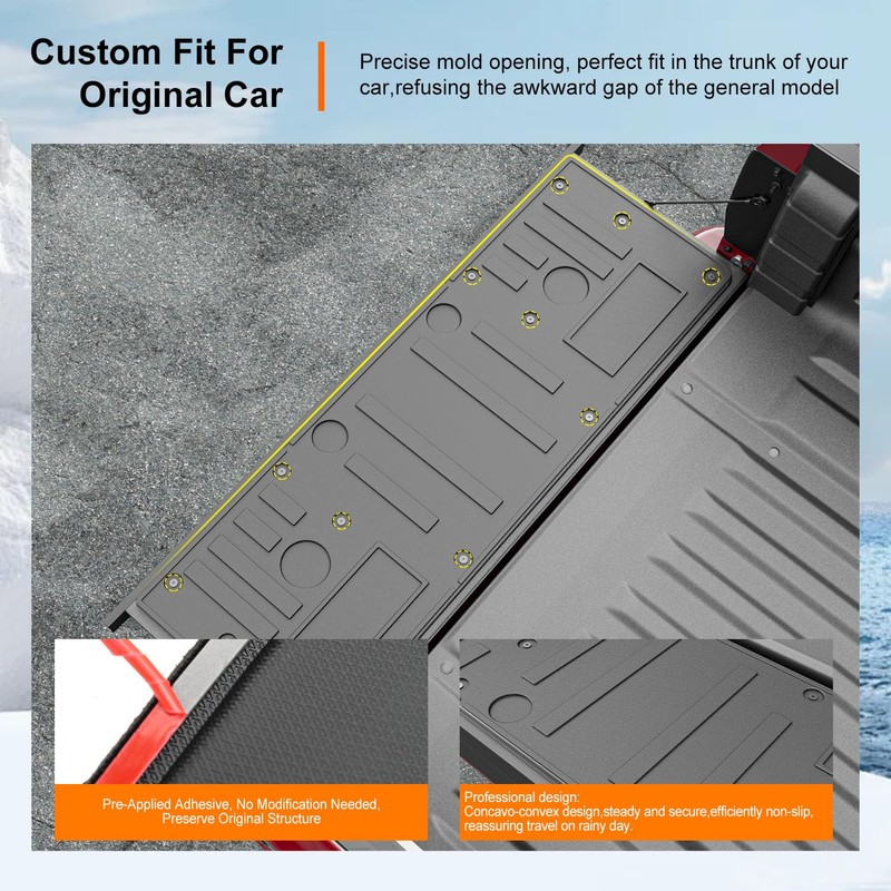 powoq Tailgate Mat Compatible with 2022 2023 2024 2025 2026