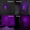 YUNLEX 2 Pack Plug in Dimmable Night Light, Square Nightlight,