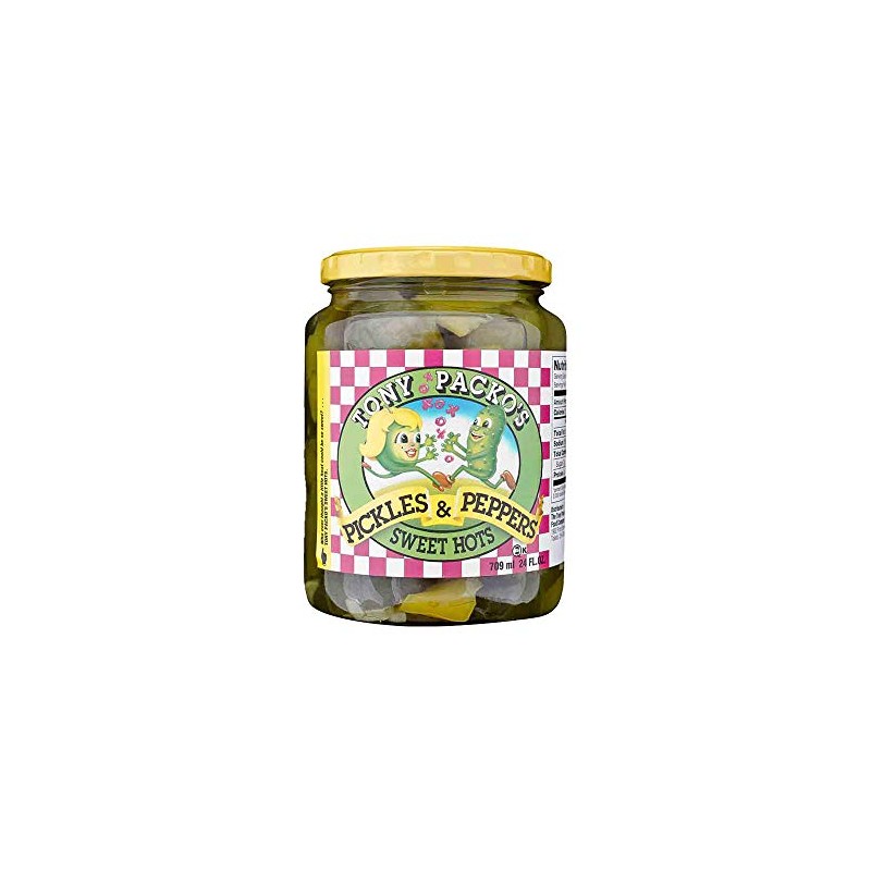 Tony Packo's Pickles and Peppers Sweet Hots, 24 Ounce (Pack