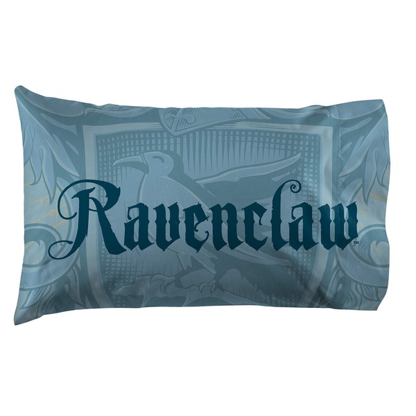 Jay Franco Harry Potter House of Ravenclaw Reversible Pillowcase, Blue
