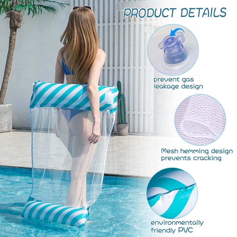 TUXUNQING Water hammock, inflatable hammock, pool inflatable hammock, pool float,
