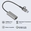 USB to Ethernet Adapter Type C RJ45 1000Mbps Aluminium Alloy