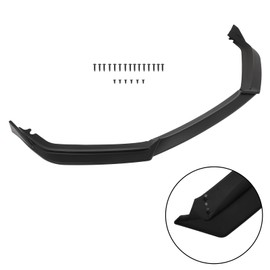 SCITOO 3PCS Front Bumper Lip Compatible for 2021-2023 for Honda Accord Sedan Front Lip Spoiler Matte Black (PP) Plastic Air Dam