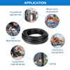 14 Gauge 4 Conductor Electrical Wire, 16.5FT 14AWG Black PVC