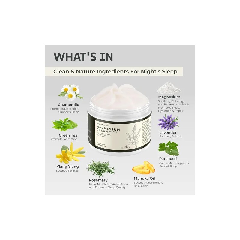 Crema De Magnesio Para Dormir Y Calambres En Las Piernas: