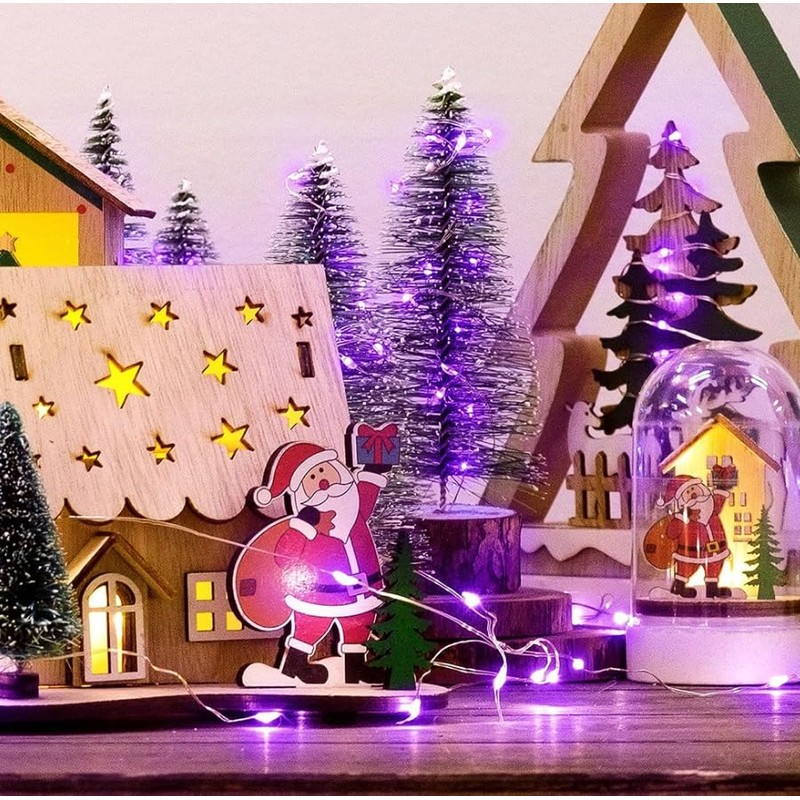 Volunx USB Purple Fairy Lights 2/5/10m Copper USB Plug in,