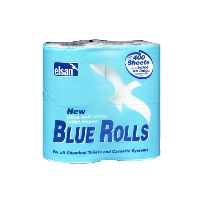 Elsan ROL04 Toilet Rolls - Blue, Size 4 x 400