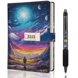 Coosilion Diary Boys Children, Diary with Lock Gifts for 8 9 10 11 12 13 14 15 16 Boys Teenagers Journals with Code School Gift Travel Adventure Notebook Children Boys Adults