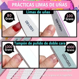 12 Pcs Limas Para Uñas Manicure Y Limas Para Uñas                                                                                                     