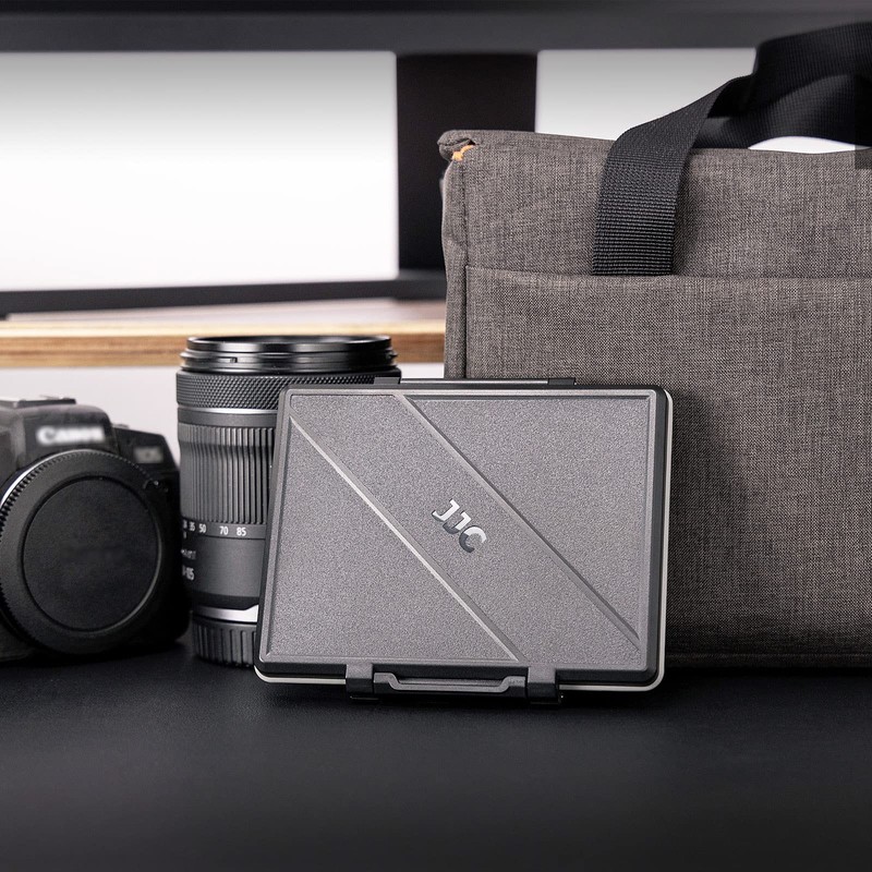 JJC 2.5" SSD Hard Drive Storage Case, Holds 2 2.5"