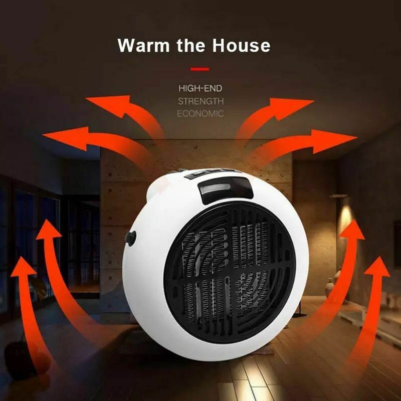 Wall Outlet Electric Heater PTC Heating Portable Space Heater with