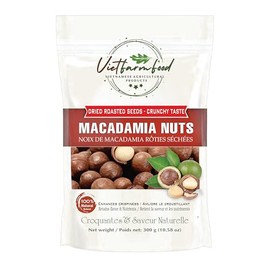 ROASTED MACADAMIA NUTS 5.29oz (150g) VIETFARMFOOD: Naturally dry roasted. No sugar, no oil, natural sweetness, characteristic fatty taste, crispy. Suitable as a topping, delicious, nutritious snack.