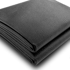 K-Musculo Vinyl Fabric, Marine Faux Leather Upholstery, for Upholstery Crafts, DIY Sewings, Sofa, Handbag, Earrings, Hair Bows Decorations (Black 54'' X 108'' inch 3Yd)