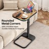 Kitstorack TV Tray Table, Adjustable Height & Flip-Top & Rounded