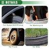 X AUTOHAUX Universal Tire Valve Stem Caps, 17mm, Aluminum Alloy,