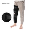 Knee Immobilizer One Piece Lightweight Steel Plate Supports Adjustable Comfortable