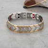 4 In 1 Men Titanium Steel Germanium Magnetic Bracelet Adjustable