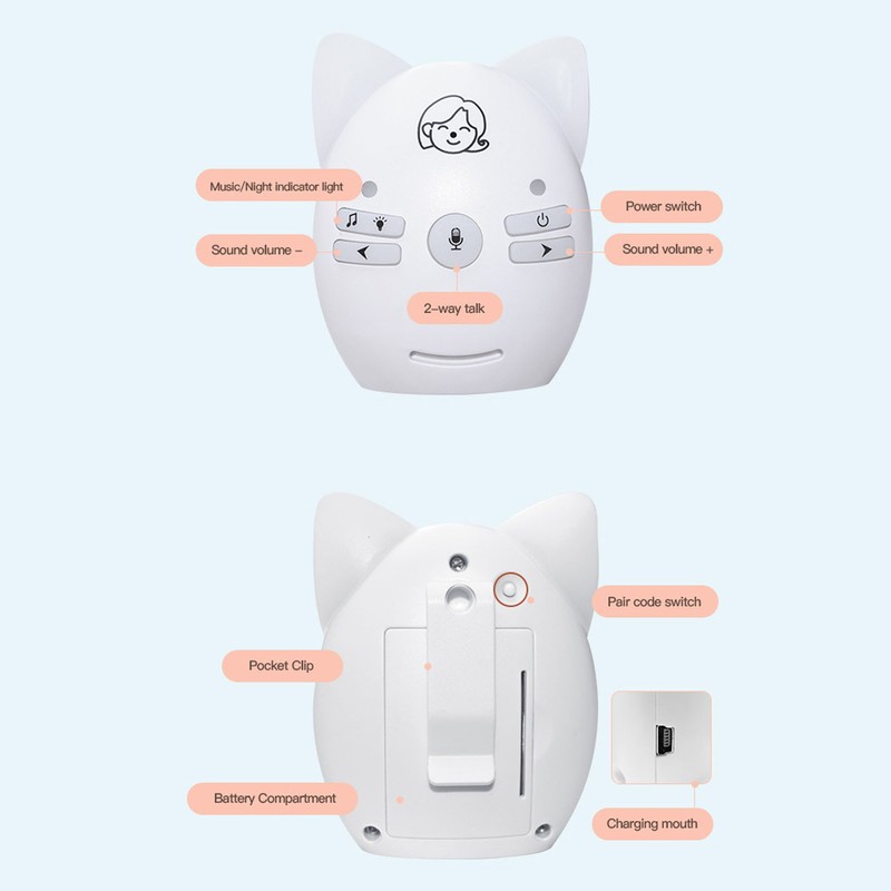 Wireless Audio Infant Monitor Anti Interference Sound Quality Clear Wireless