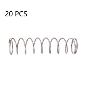TOP-Vigor 20Pcs Compression Spring 9mm OD 0.6mm Wire Size, 35mm Free Length, Stainless Steel Extension Spring for Repairing Furniture, Toys, Cars, Mechanical and Electrical Devices