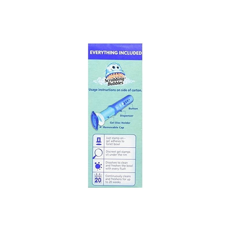 Mega Value Scrubbing Bubbles Toilet Cleaning Gel Fresh, 2 Dispensers,
