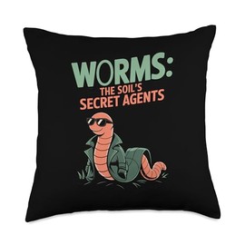 Worm Composter for Sustainable Soil Enrichment Fans Throw Pillow