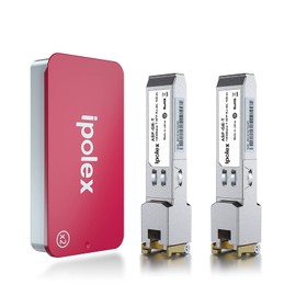 ipolex 1000Base-T SFP Module, 1.25G SFP-T, SFP to RJ45 Optical Transceiver, Compatible with Cisco GLC-T/SFP-GE-T, Meraki MA-SFP-1GB-TX, Netgear, Ubiquiti UF-RJ45-1G, Mikrotik, Intel, D-Link