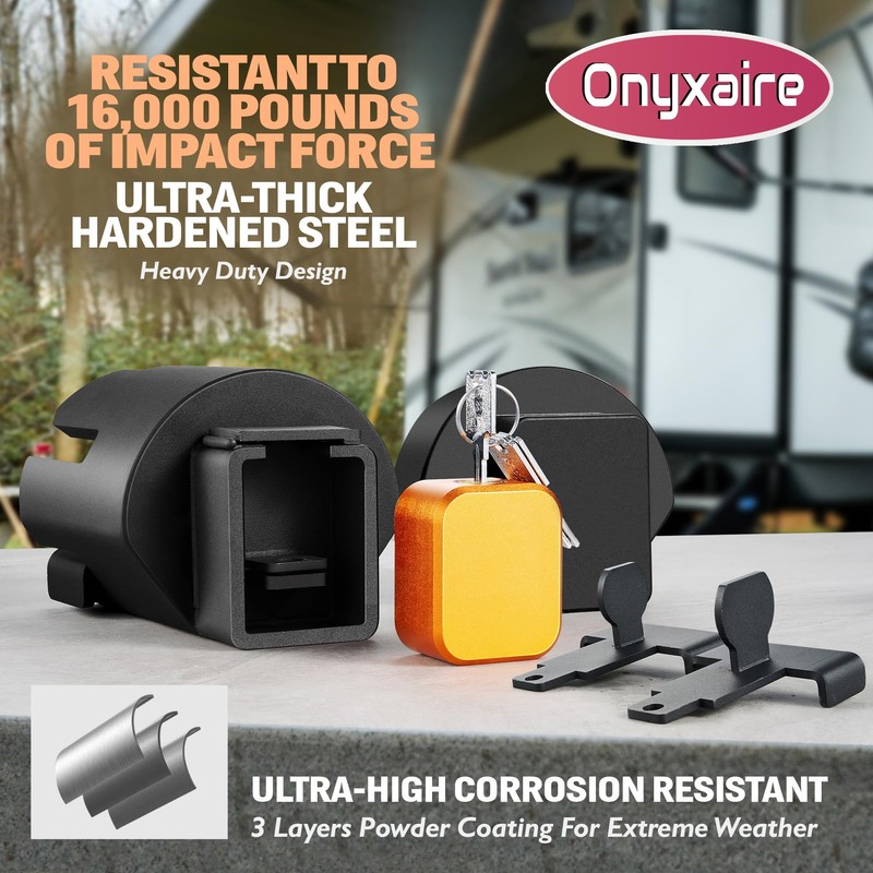 Trailer Hitch Lock for 2-5/16" and 2" Coupler (Upgrade 2025),