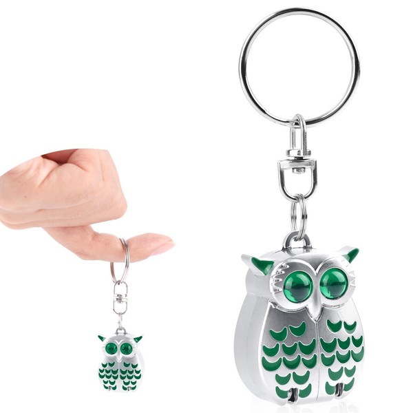 BOXOB Nagelknipser mit Eulen-Schlüsselanhänger, Mini Nagelknipser Faltbar Tragbarer Eulen Schlüsselanhänger