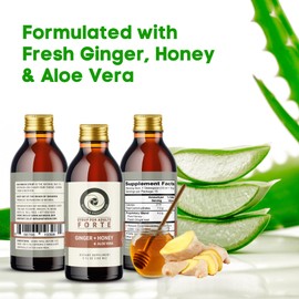 Naturgin Syrup Forte for Adults with Ginger, Honey and Aloe Vera 5 oz (150ml)