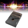 Black 17 Key Kalimba with Tuning Wrench Portable Interesting Wooden