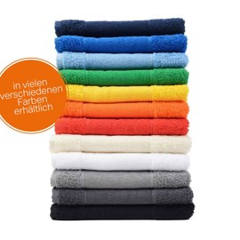 Hand Towels Set of 3 Embroidered with Name or Desired Text - Colour Green - 3 Different Sizes: 180 x 100 cm, 140 x 70 cm and 100 x 50 cm - 100 % Cotton