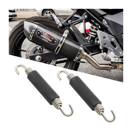 JNNJ Pack of 2 Exhaust Motorcycle Exhaust Expansion Springs Hooks, Stainless Steel Silencer Exhaust Spring Hook, Silencer Spring Hook for Motorcycle Scooter