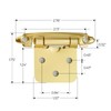Ravinte 60 Pack (30 Pairs) 1/2 inch Overlay Cabinet Hinges,