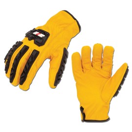 212 Performance ANSI A5 Cut-Resistant Buffalo Leather Impact-Resistant Work Gloves, Rubber Back-of-Hand Protection, Durable Saddle, X-Large