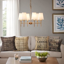 Vintage Rustic Style Be Amazing Inspiring Saying Quote Throw Pillow Covers, Gifts for Teen, Farm Porch Bench Decor, Farm Pillow Cases for Sofa Bed Couch,18 x 18 Inch Set of 4, Farm Living Room Decor