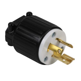 Nema L6-15P 15 A/250V 2 Pole 3 Wire Industrial Grade Locking Male Plug, Industrial Twist Lock L6-15 15-Amp 250Volt AC Rewirable Power Plug. LK-6312