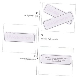 LABRIMP 20pcs Uv Detection Cards for Intensity Testing Reusable Test Paper for Sun Easy to Use Uv Indicator Cards for Sunscreen Strength Assessment and Travel